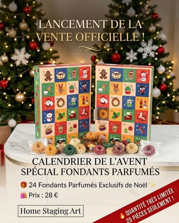 Calendrier de l'avent spécial fondant parfumée 🎄✨