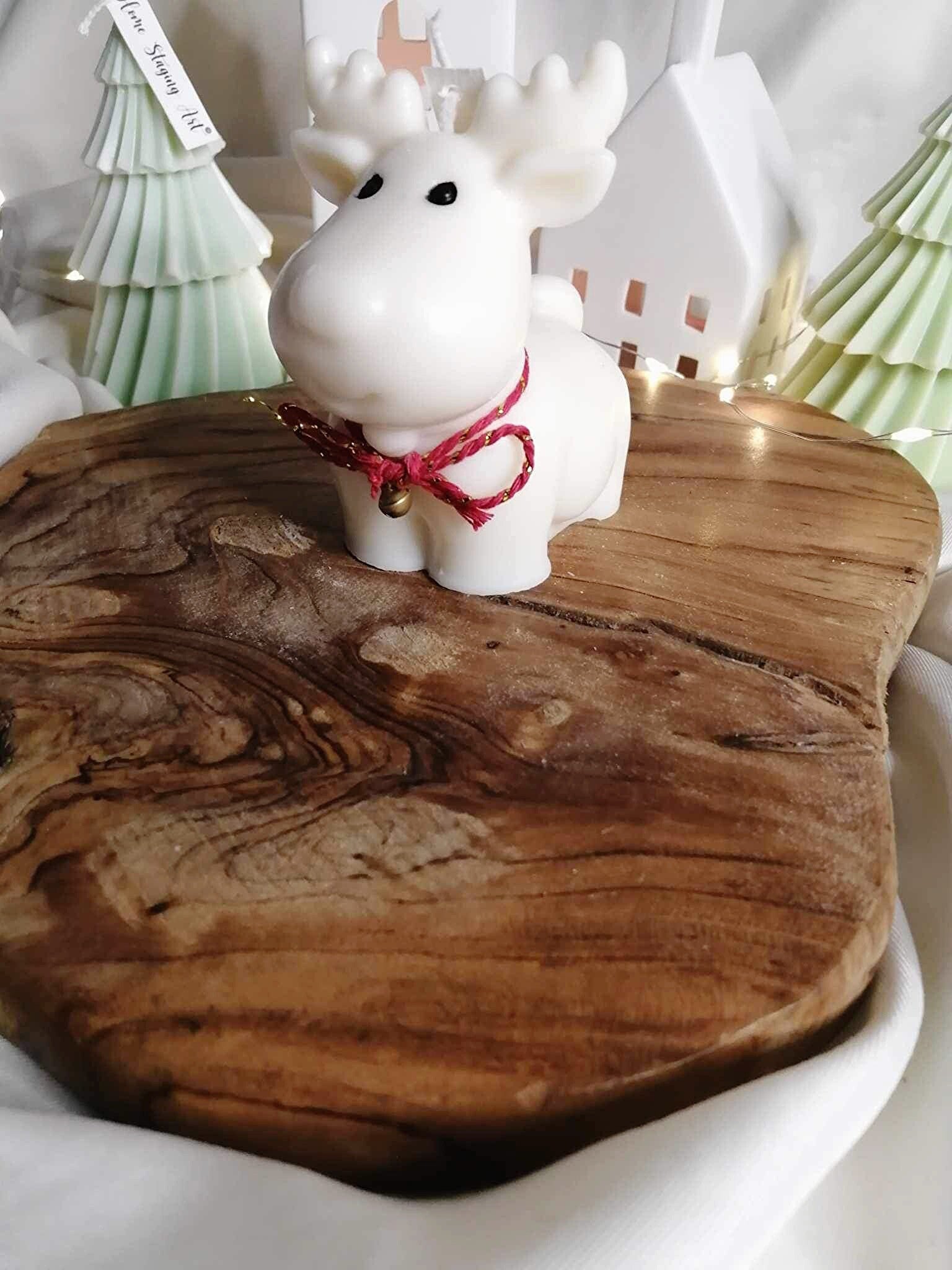 Bougie de noël: renne « Rodolphe »