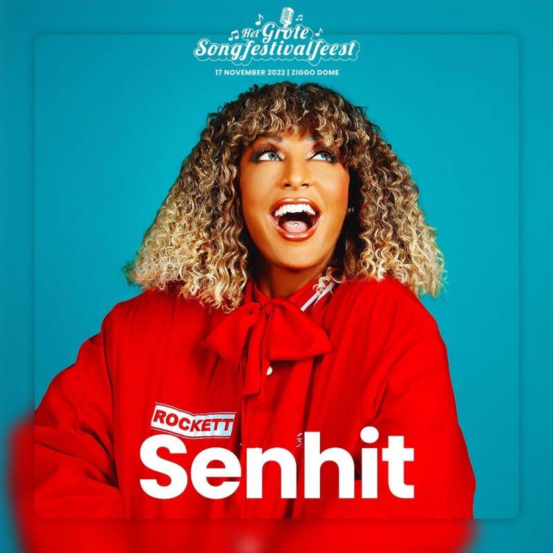 Hello everyone!  We are delighted to announce that Senhit will be performing at Het Grote Songfestivalfeest in November!❤️  Senhit is an Italian singer. She represented San Marino in the Eurovision Song Contest 2021 with the song Adrenalina. 🇮🇹  ⚡️Tickets