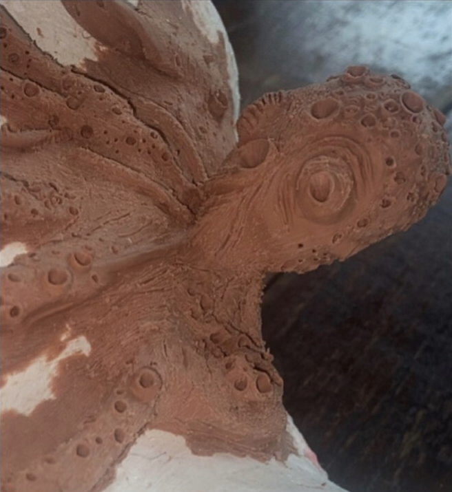 Lisa Schekkerman Sculpting my selfmade design Octopus and Gills. I am going to make a Silicone Prosthetic of it and Latex foam prosthetics. #specialeffects #specialeffectsmakeup #sfxmakeup #sfx #sfxmakeupartist #sfxmua #sfxartist #sfx #octopus #underwater