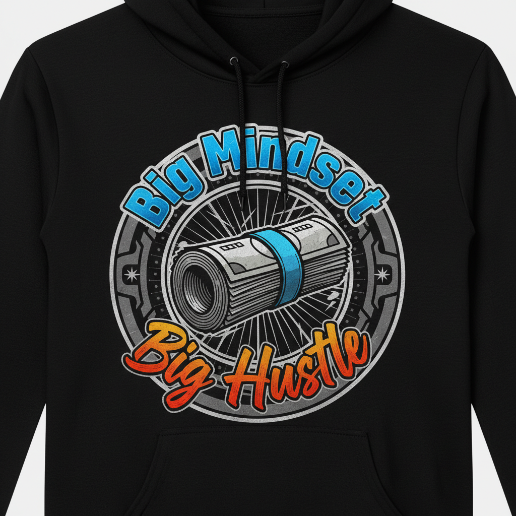 Men's 'Bug Hustle, Big Mindset' Hoodie