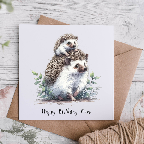 Hedgehog Mum Card