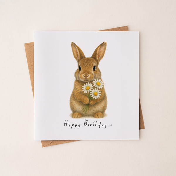 rabbit birthday card