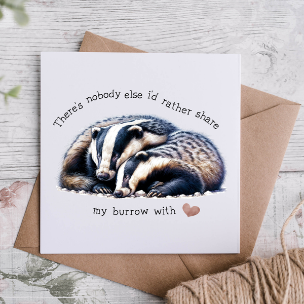 Badger Anniversary Card