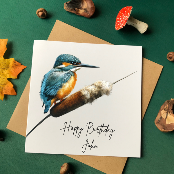 Kingfisher birthday Card
