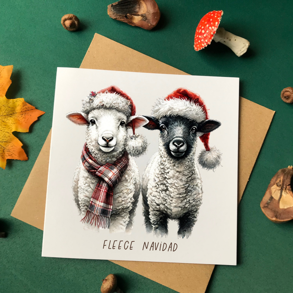 christmas sheep fleece navidad