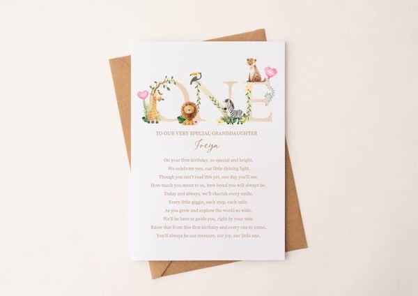 granddaughter birthday card