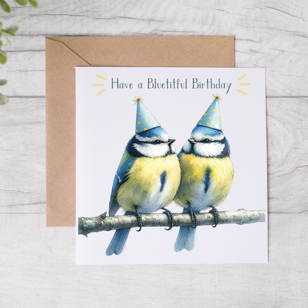 Bluetitful Blue Tit Birthday Card
