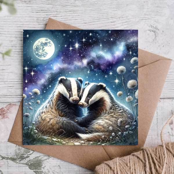 Badger Art Card