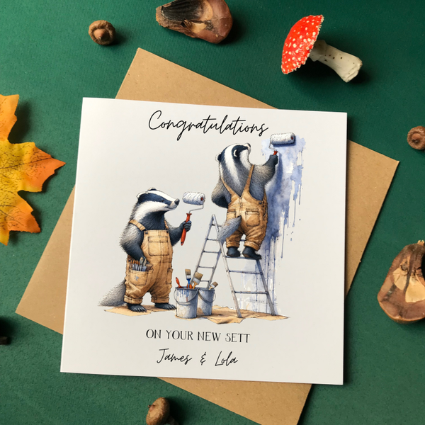 New Sett Badger New Home Card