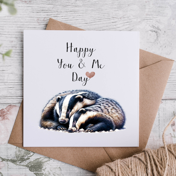 Badger Anniversary Card
