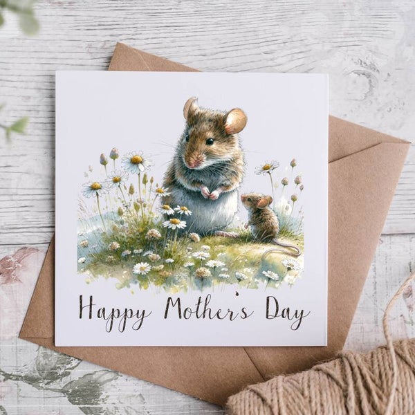 Mouse Mothers Day Card