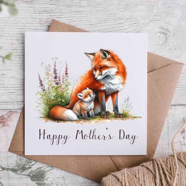 Fox Mothers Day Card