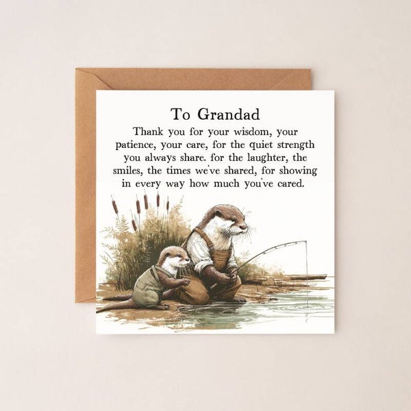 Dad Otter Card Poem