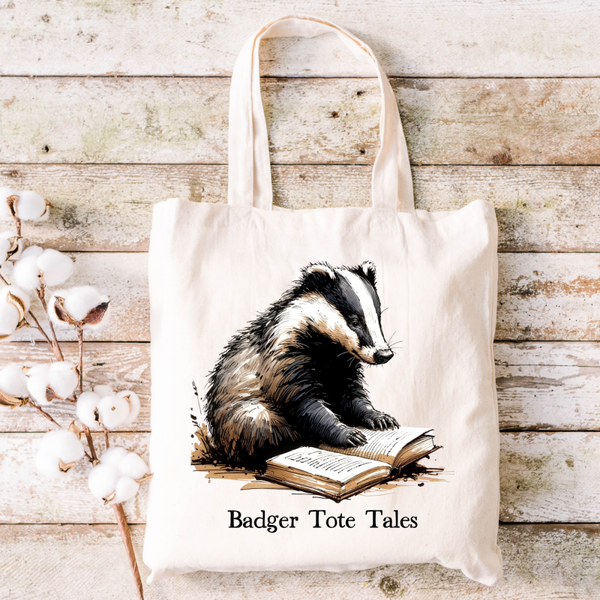 Reading Badger Tote Bag