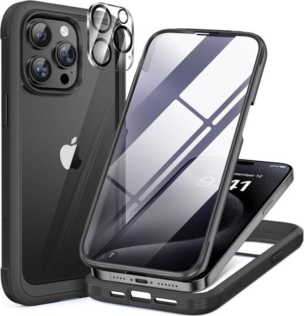 Amazon 🔥 Miracase Glass Case for iPhone 15 Pro Case 6.1-Inch