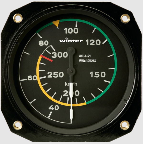 Winter Precision 80mm ASI Airspeed Indicator