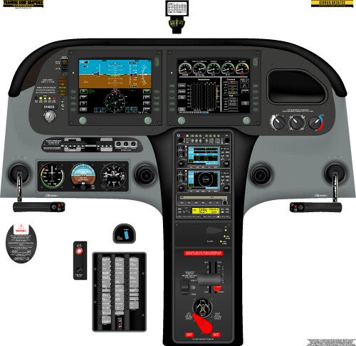 Cirrus SR20/22 Cockpit Training Poster