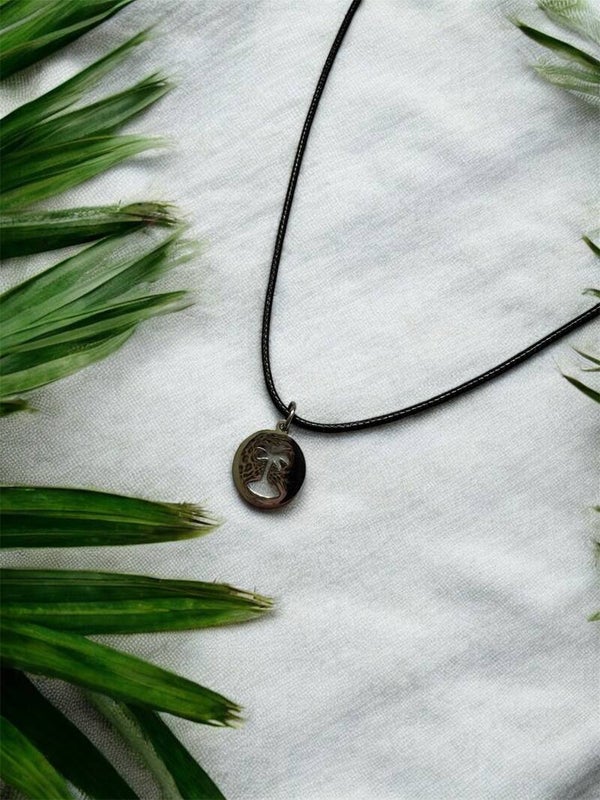 Évasion – Collier Palmier en Acier Inoxydable