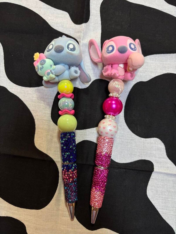 Beaded sparkle pen set