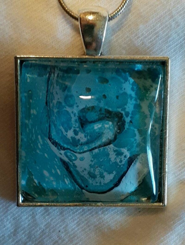 Silver Square necklace (Copy)