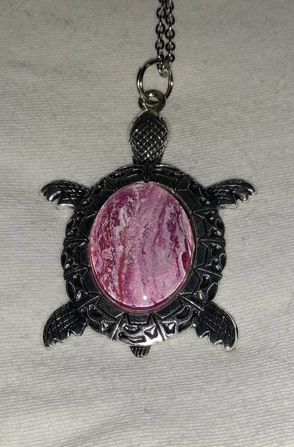 Silver turtle Necklace