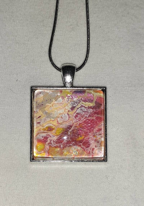 Silver Square necklace