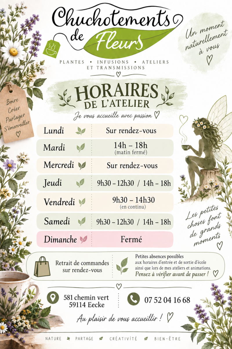 horaires d'ouverture