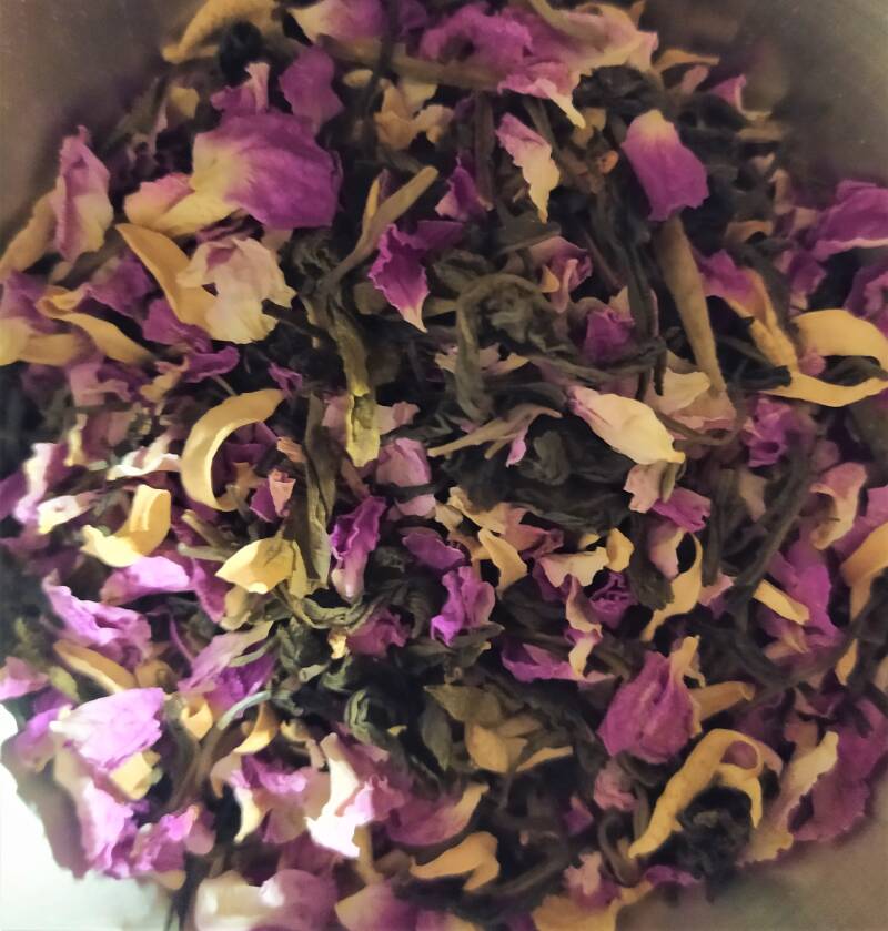 thé à la rose et oranger