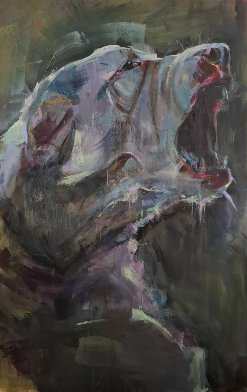 Dogmood 2 / Acrylics on Canvas / 165 x 115 cm