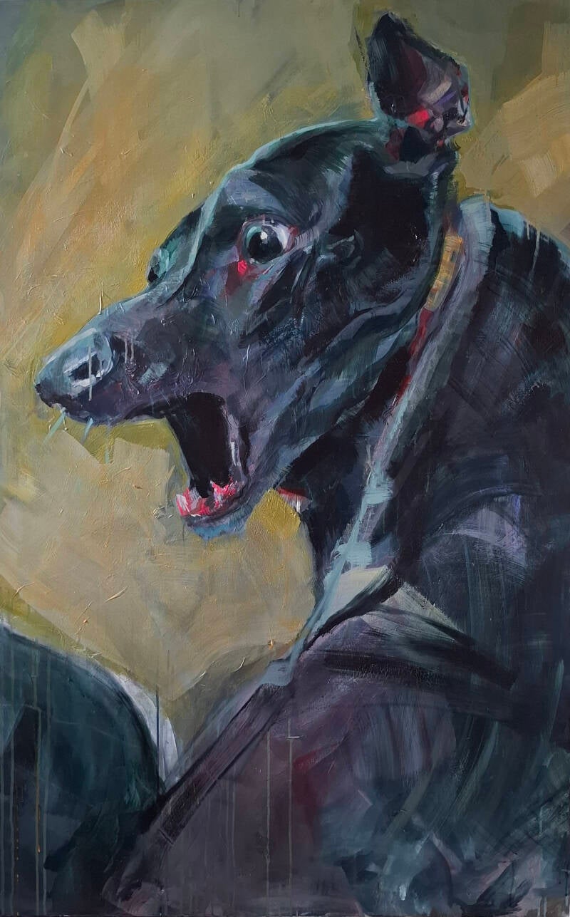 Dogmood 1 / Acrylics on Canvas / 165 x 115 cm