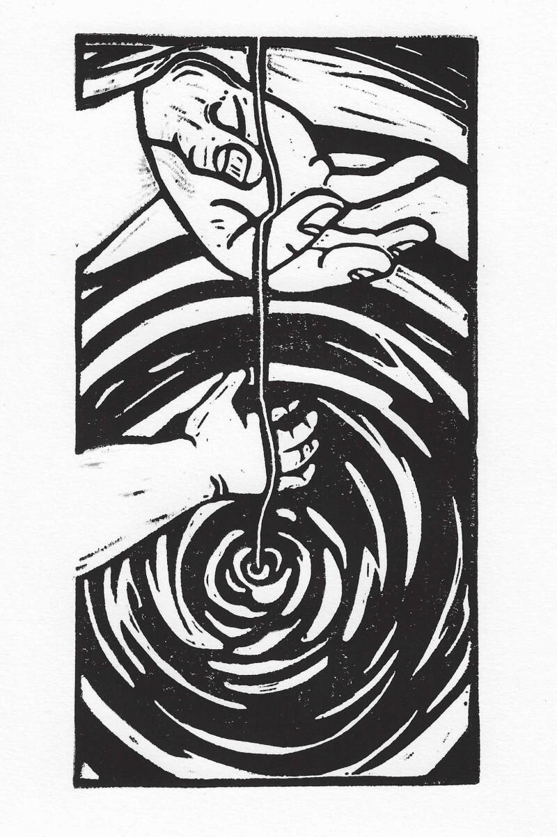 Snoertje / Linoprint