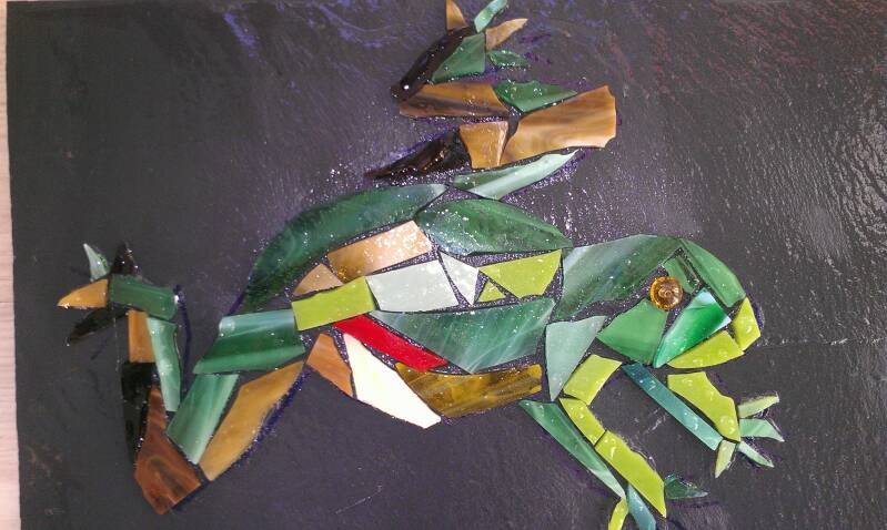 mozaïeken eigen werk Hettie Rensink