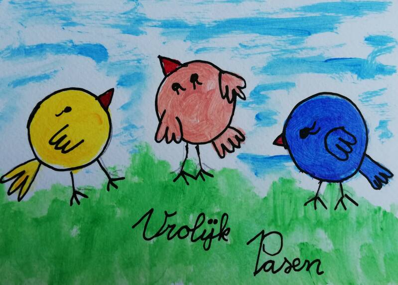 tutorial voor paaskaart maken