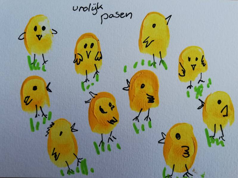 tutorial voor paaskaart maken