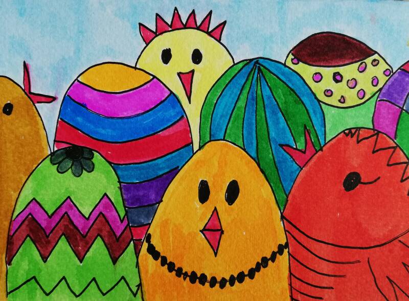 tutorial voor paaskaart maken