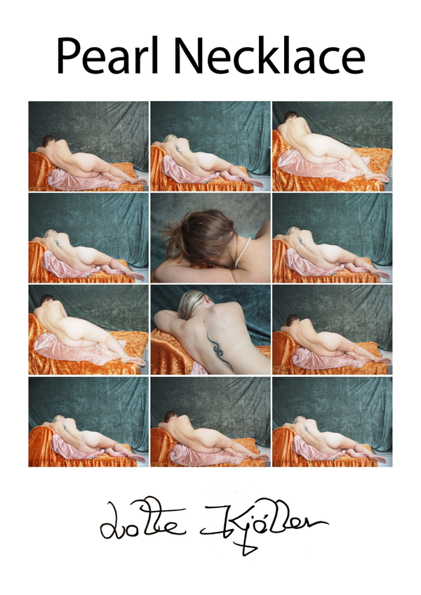 Plakat / Poaster. Perlekæde / Pearl Necklace. De luxe Photo Poem. A2. 3000 DKK