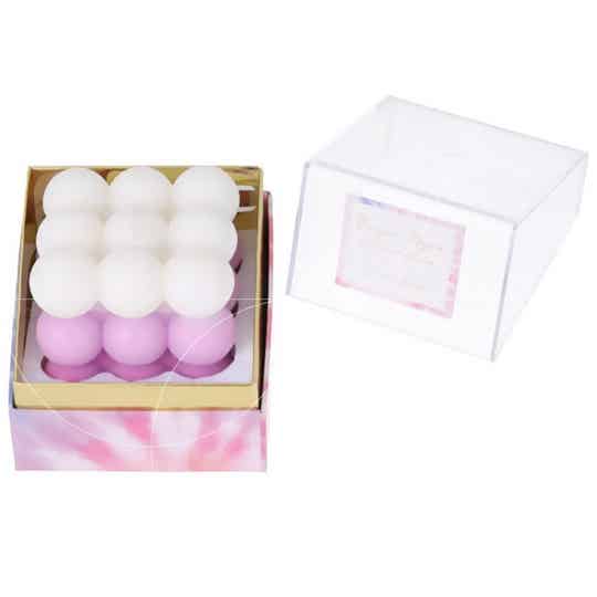 Bubble candle met juweel jasmijn