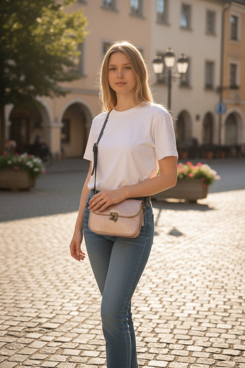 Saora Lokita beige glitter