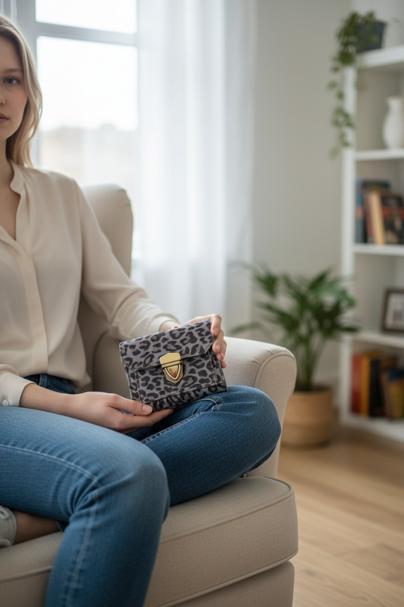 Saora Martine blauw panter