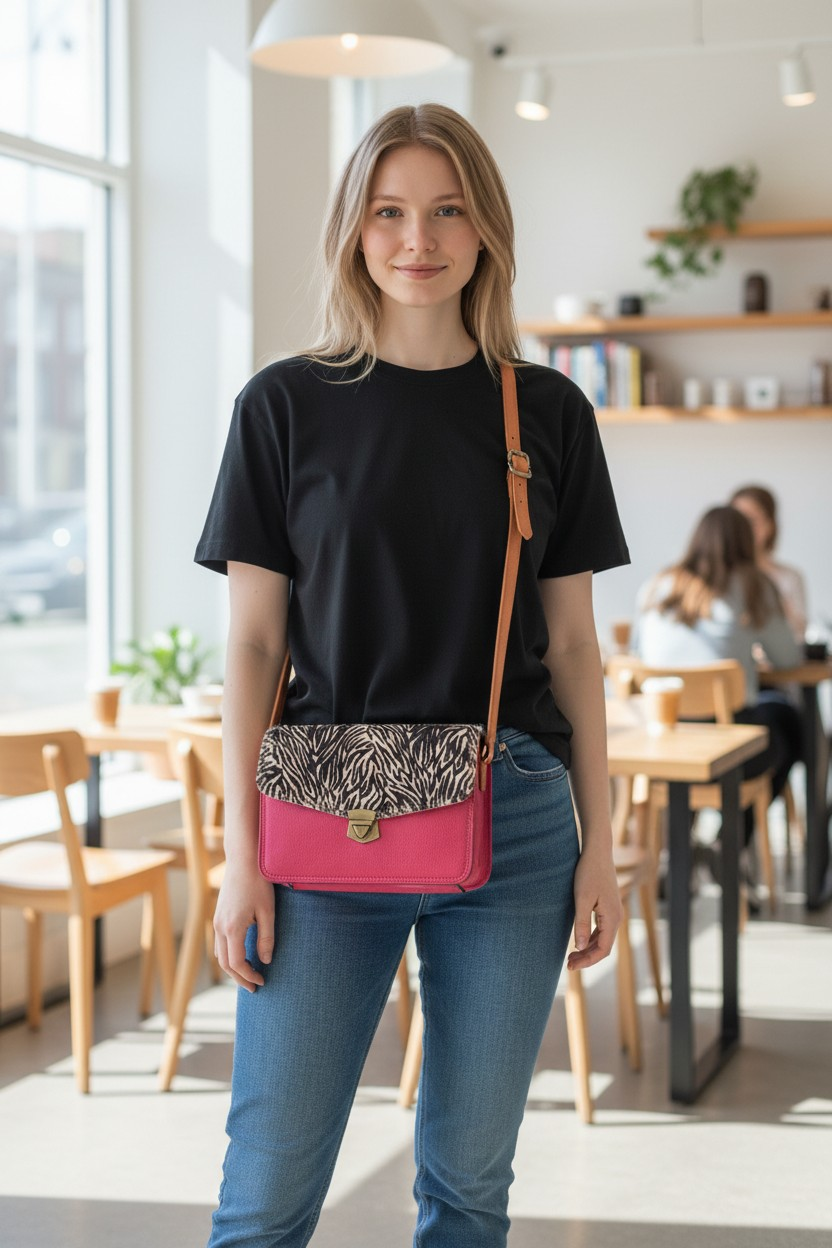 Saora Nina Lock rood zebra