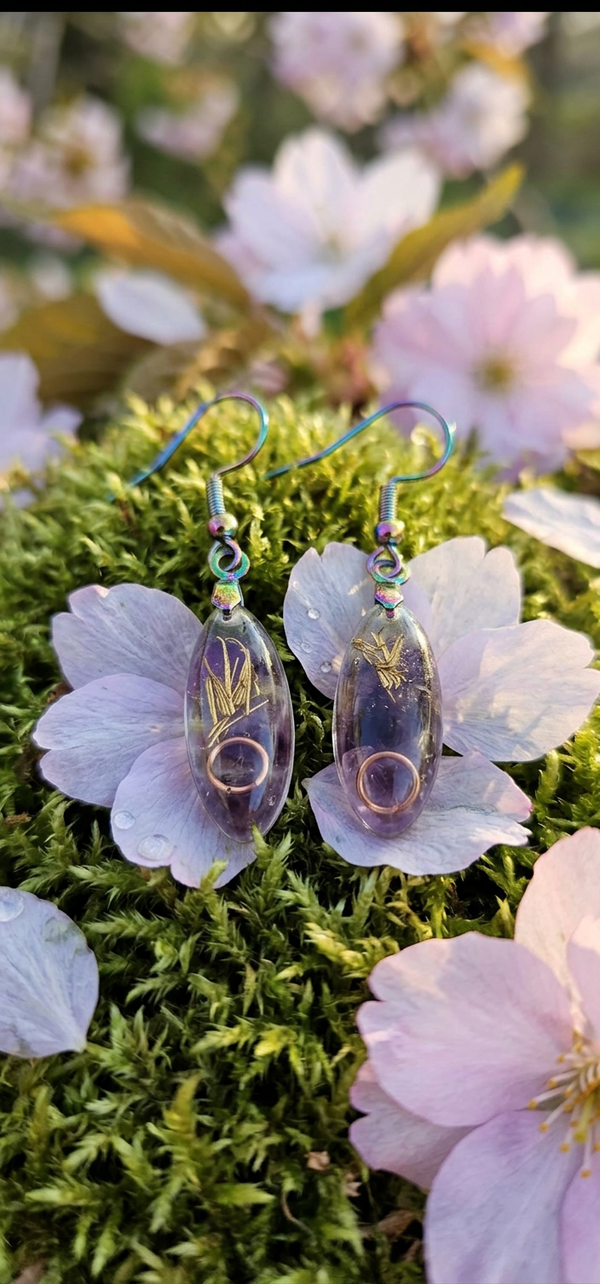 Boucles d'oreilles en Améthyste