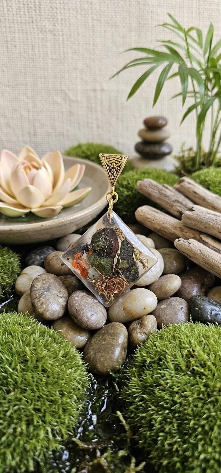 Pendentif en Jaspe Sang de Dragon