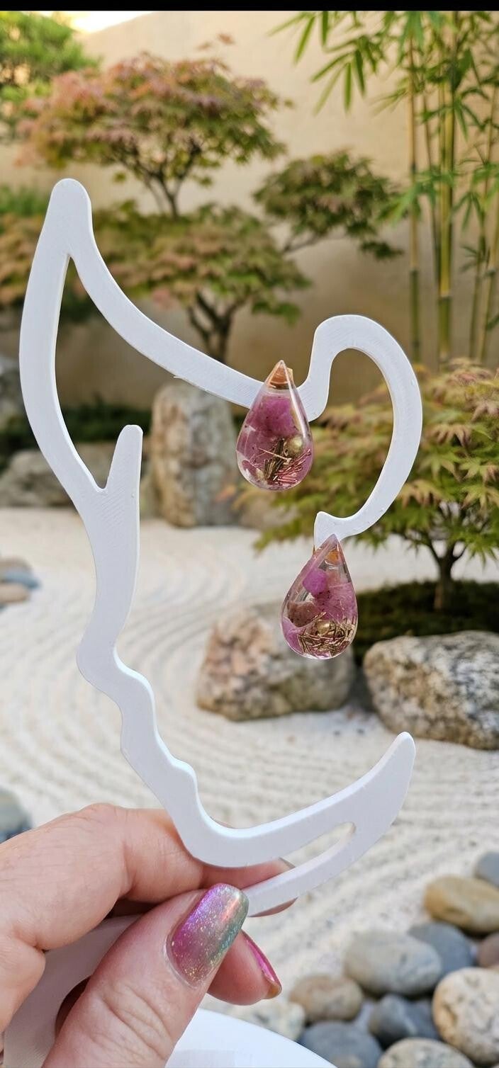 Boucles d’oreilles en Rubis Brut