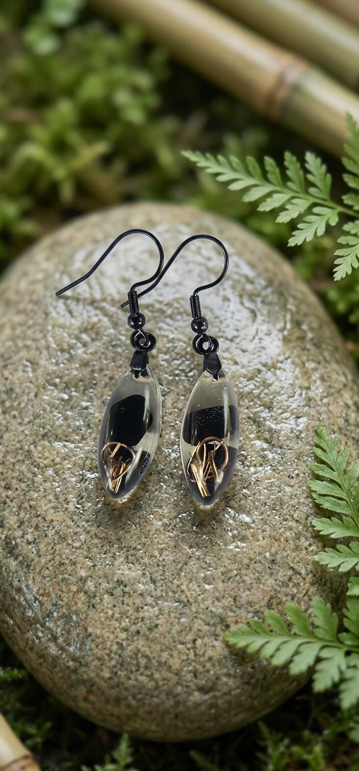 Boucles d’oreilles en Onyx