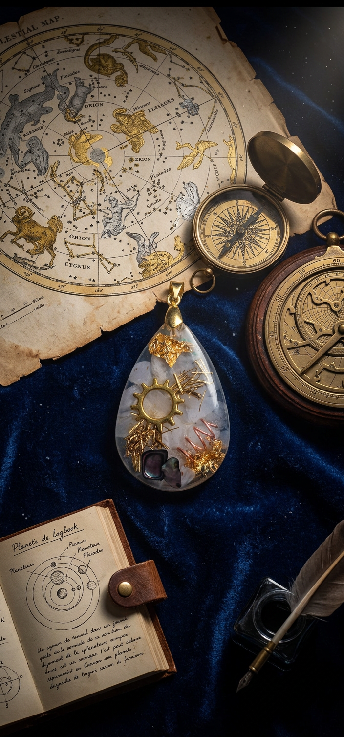 Pendentif en Calcédoine Bleue