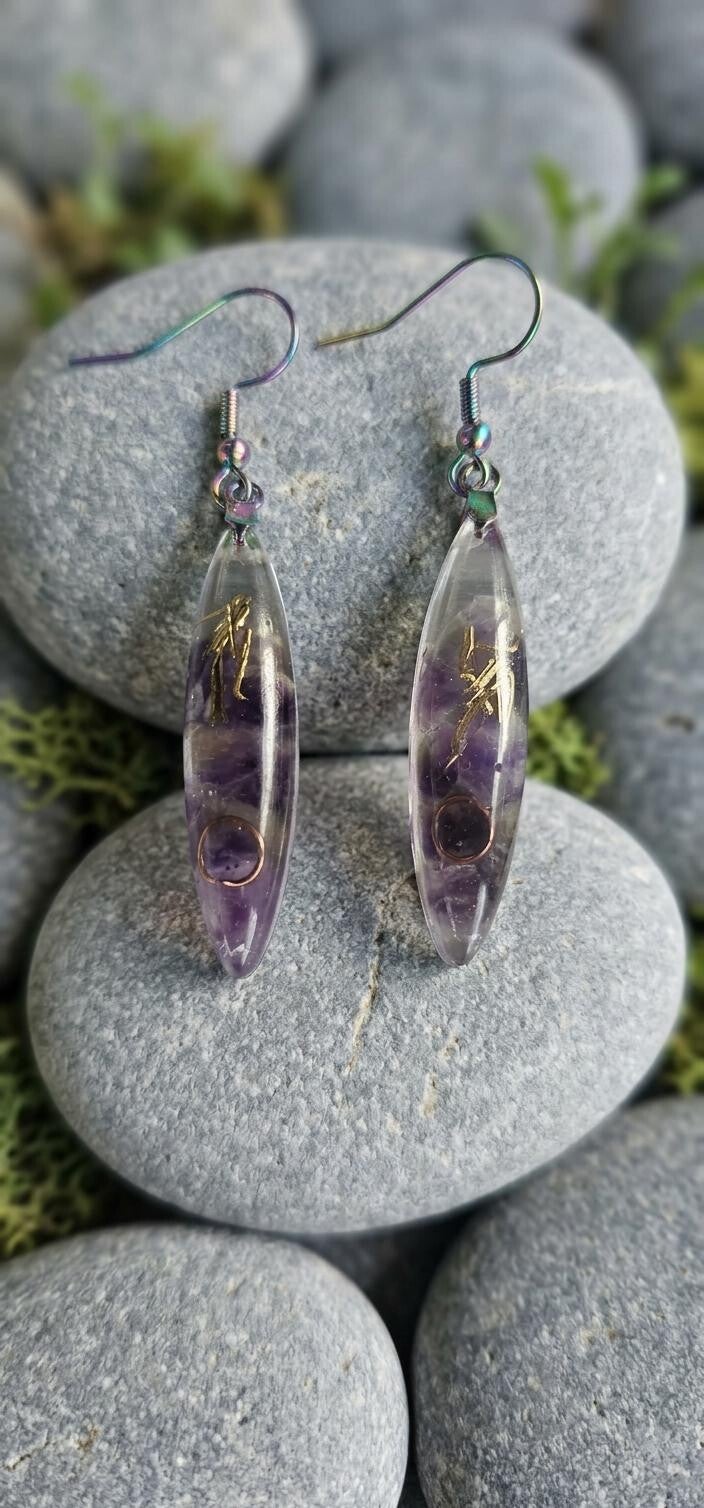Boucles d'oreilles en Améthyste