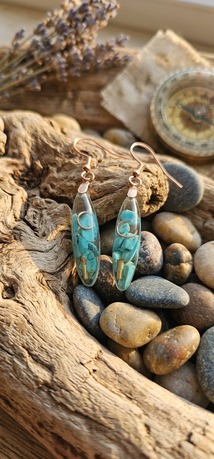 Boucles d’oreilles en Turquoise