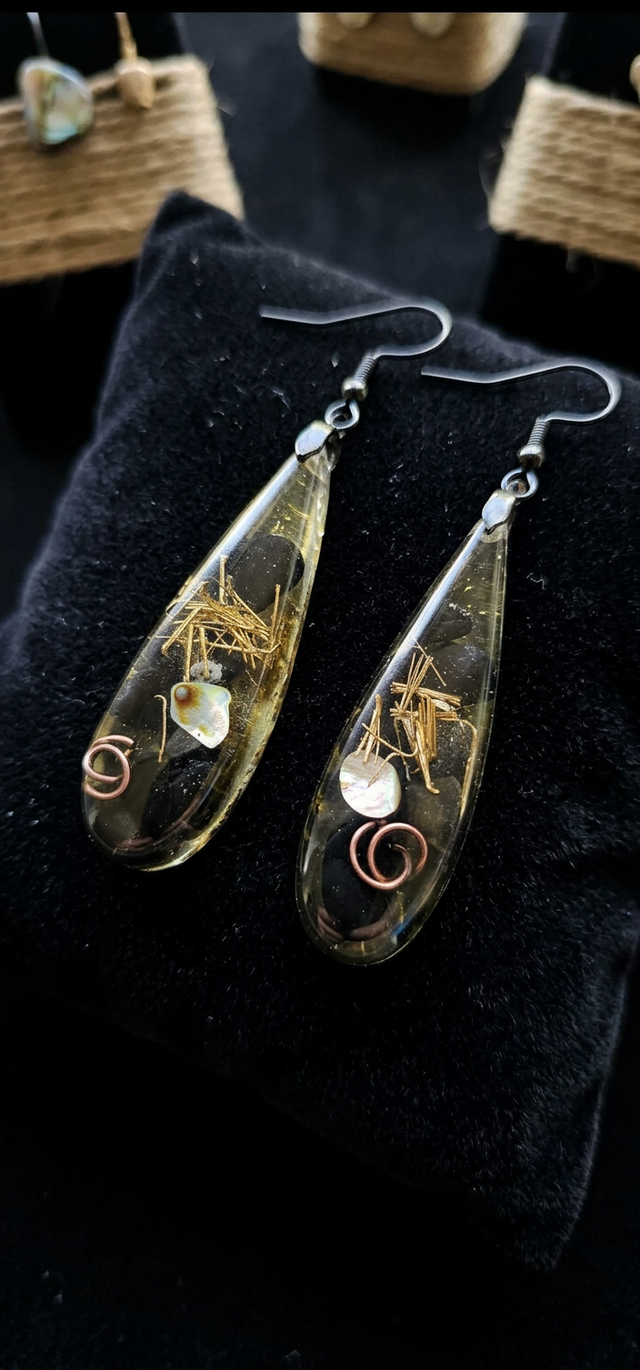 Boucles d’oreilles en Onyx