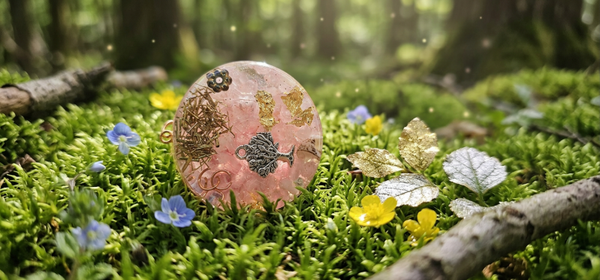 Pendentif en Quartz Rose